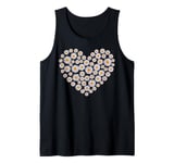 Daisy Heart Flower Design for Valentines Day, Mothers Day, Tank Top