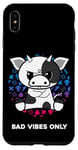 Coque pour iPhone XS Max Bad Vibes Only Grumpy Looking Figurine de vache