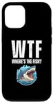 Coque pour iPhone 12/12 Pro WTF Où est le poisson ? Funny Shark