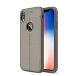 Usams Litchi Case (iPhone Xr) - Punainen