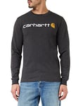 Carhartt 104107 T-shirt à manches longues avec logo Emea Core - Homme - Gis foncé - M