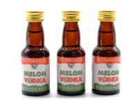 3 x Melon Vodka 25ml - Sans Alcool, Essence pour Vodka, Arôme de Vodka