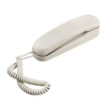 Väggtelefon med sladd, Slim Trimline-telefon för hotell, Set väggtelefon för hem/badrum/skola/kontor White