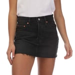 Levi's Womenss Levis Icon Skirt in Black material_denim