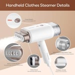 Newbealer Clothes Steamer, Portable Handheld Steamer for Clothes, 20s Fast Heat