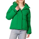 Amazon Essentials Doudoune Courte À Capuche (Disponible en Grande Taille) Femme, Vert, XL