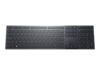 Dell Premier KB900 - Clavier - collaboration - rétroéclairé - sans fil - 2.4 GHz, Bluetooth 5.1 - AZERTY - Belge - graphite - avec 3 ans de service Advanced Exchange