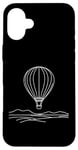 Coque pour iPhone 16 Plus Ballon à air One Line Art Dessin