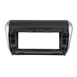 (Musta) Autoradio ABS Muovinen Fascia Panel Runko Sopii Peugeot 2008 2015-2018 Asennus 2 Din 10,1 tuuman DVD GPS MP5 Dash Mount Kits