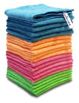 Vileda Colors Lot de 20 Chiffons Multi-usages en Microfibre 30 x 30 cm Multicolore pour distinguer Les domaines d'application Multicolore