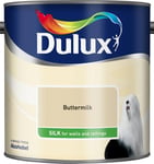 Dulux Silk Interior Walls & Ceilings Emulsion Paint 2.5L - Buttermilk