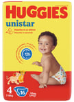 Huggies Unistar 4 7-18 Kg. 16 Couches