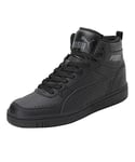 Puma Rebound Joy, Sneaker Mixte, Noir-Castlerock, 37.5 EU