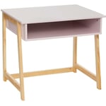 Atmosphera - Bureau enfant maternelle L58cm rose en bois créateur d'intérieur