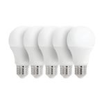 5-pack E27 LED-lampor 9W 3000K 820 lumen