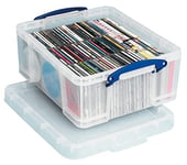 Really Useful Plastic Storage Box 18 Litre Clear