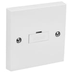 UNSWITCHED FUSE SPUR 13 Amp No Neon Kitchen Hob Extractor Fan White Wall Plate