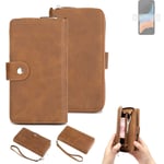 Wallet + Protective case for Samsung Galaxy XCover6 Pro cover brown