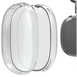 Geekria TPU Skin Cover for AirPod Max Headphones, Scratch Protection Case/Earpieces Cover/Headset Speakers Skin Protector (Transparent)
