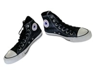 Converse All Star Hi Sparkle Wash Black Hi Tops  Women's Size UK 3/EUR 35/22cm