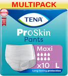 TENA Proskin Pants Maxi - Large - Case - 4 Packs of 10 - Incontinence Pants