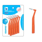 Angle Interdental Brushes – L Shape 10 Pack | Angled Interdental Brush Stick