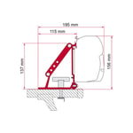 Fiamma Adapter F45/Compass/F35pro Kit Auto