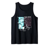 Cool New York City NYC Statue of Liberty USA Flag Design Tank Top