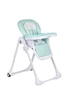 Plastimyr - Chaise haute pour bébé - Siège inclinable 3 positions - Pliable - Alimentation - Chaise haute Twinkle Mint - Aluminium - Sécurité maximale - Disponible en 3 couleurs.