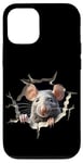 iPhone 12/12 Pro Mouse Hole Peeking Mice Cute Mouse Costume Boys Girls Men Case