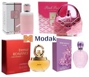 Modak 4 Pack women Perfume Pink Purse,Pink Connection,Eternal Romance EDP 100ml