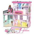 BLADEZ Barbie Dreamhouse, Make Your Own/Build Your Own Dream House, Customisable doll house with reusable stickers, Creative Maker Kitz by Bladez Toyz