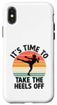 Coque pour iPhone X/XS It's Time To Take The Heels Of Kickboxing Kickboxer