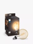 Philips Hue White 7W E27 LED Single Filament G125 Dimmable Smart Bulb with Bluetooth