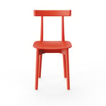 NINE - Skinny Wooden Chair Red stained ash RAL 3020 - Matstolar - John Tree - Röd - Trä