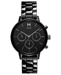 MVMT Montre Analogique Multifunction à Quartz pour Femme avec Bracelet en céramique Noir - 28000251-D