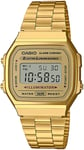 Casio A168WG-9WDF Vintage LCD/Gul guldtonet stål