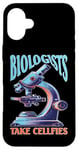 Coque pour iPhone 16 Plus Biologists Take Cellfies Humour de laboratoire scientifique