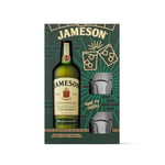 Jameson Irish Whiskey Original Blended and Triple Distilled Whiskey Glasses Gift Set, 70cl