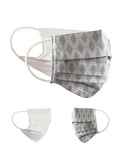 Masque en tissu 100% coton lavable OEKO-TEX 100 Lot de 2 Set Pack double Masque buccal et nasal réutilisable