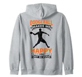 Funny Dodgeball game Design for a Dodgeball Player Zip Hoodie