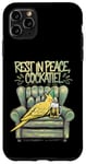 iPhone 11 Pro Max Drunk Cockatiel - Funny Cute Bird Beer Drinking Lover Case