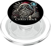 Goth Santa Claus Gothic Men Women Dark Cyberpunk Christmas PopSockets PopGrip pour MagSafe