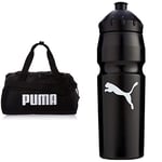Puma Challenger Duffel Bag XS Sac De Sport Mixte Adulte, Black, Taille Unique & ' New' Waterbottle Plastic 0,75 l Bouteille Mixte Adulte, Black-White, UA