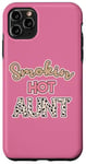 Coque pour iPhone 11 Pro Max Smoking Hot Aunt Pink Cheetah Leopard Sexy Aunt