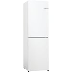 Bosch Series 2 255 Litre 50/50 Freestanding Fridge Freezer - White KGN27NWEAG