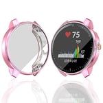 YOUZHIXUAN Smart watch series For Garmin Vivoactive 3 Music Version TPU Protective Case(Black) (Color : Pink)