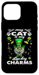 Coque pour iPhone 16 Pro Max My Cat Is My Lucky Charm Kitten St Patricks Day Cats Lovers