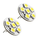 4X 6 Smd Led-Lamppu G4 12V Dc Spottilamppu Lämmin Valkoinen