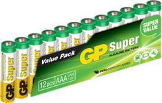 GP Super Alkaline AAA 12-pak